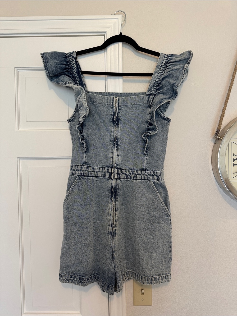 Gilli Denim Romper - Light Blue